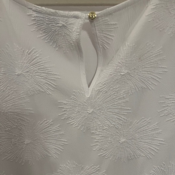 Liz Claiborne White Textured Blouse | Bell Sleeve Top | Size 1X - Picture 6 of 15